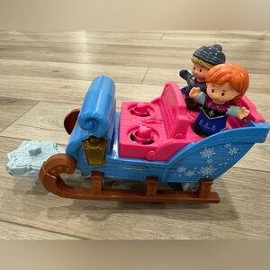 Little People Frozen Sleigh Toy with Anna & Christophe